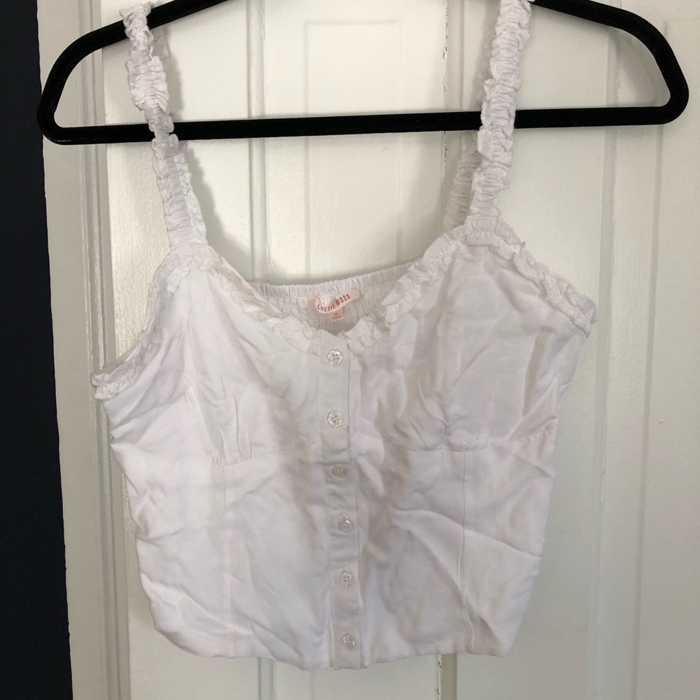 White Pac Sun crop top